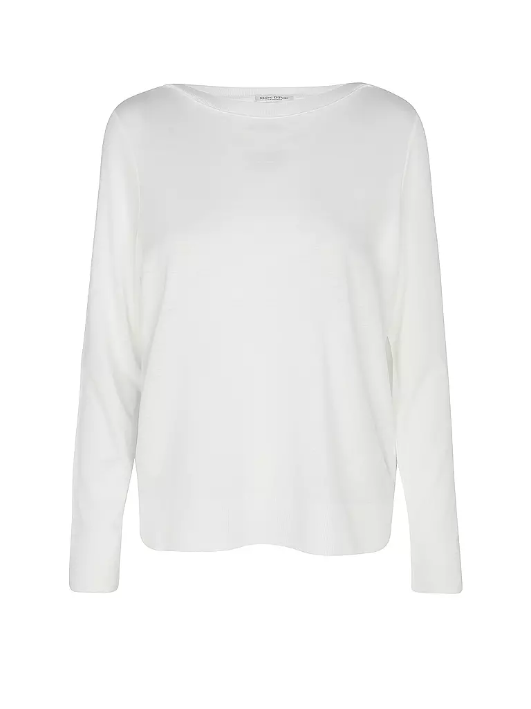 MARC O'POLO | Camiseta de manga larga | Blanco