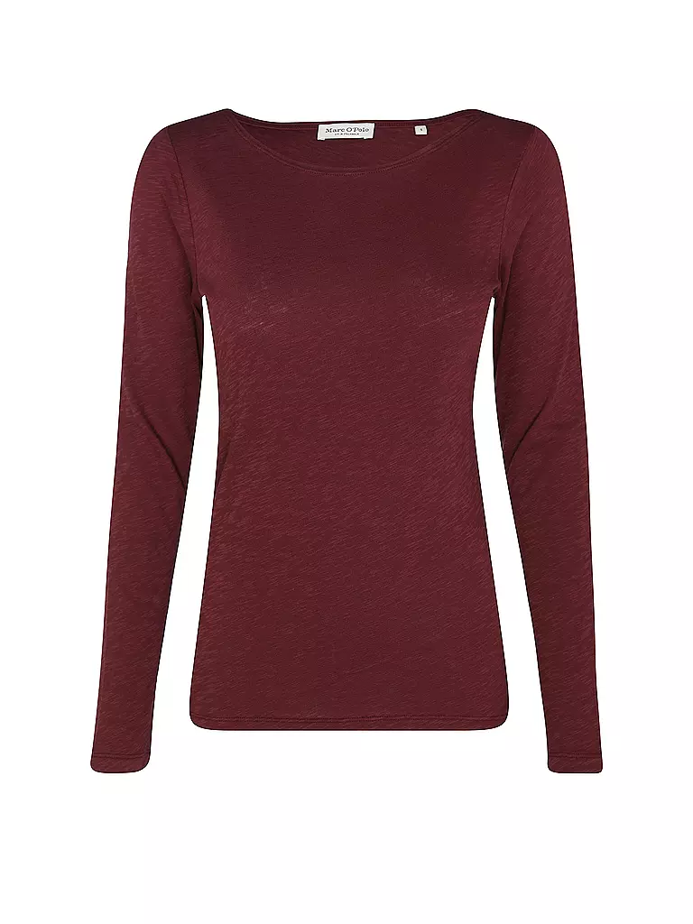 MARC O'POLO | Camiseta de manga larga | Rojo oscuro
