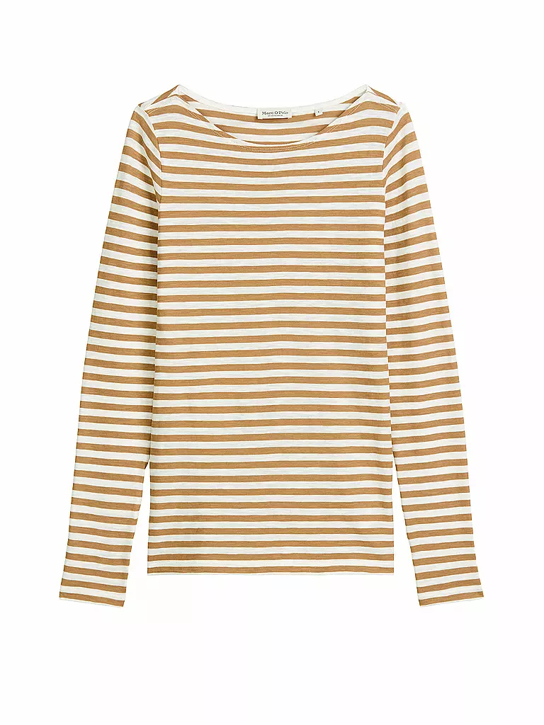 MARC O'POLO | Camiseta de manga larga | Marrón claro