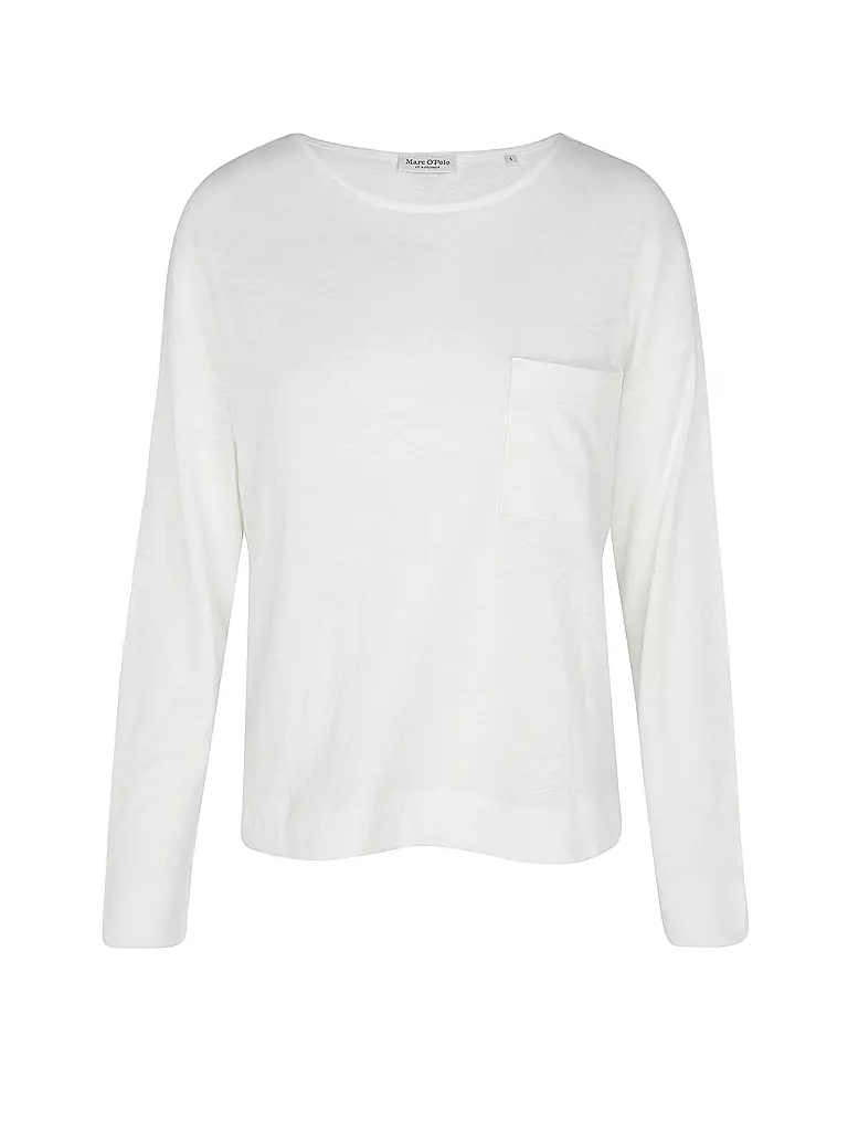 MARC O'POLO | Camiseta de manga larga | Blanco