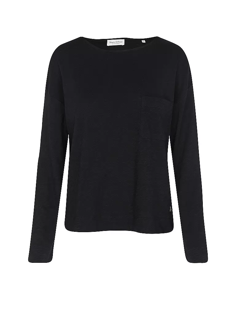 MARC O'POLO | Camiseta de manga larga | Azul oscuro