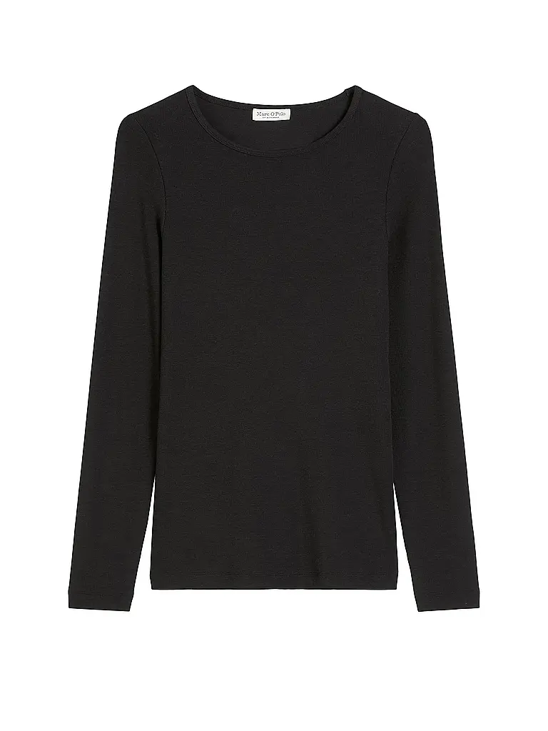 MARC O'POLO | Camiseta de manga larga | Negro