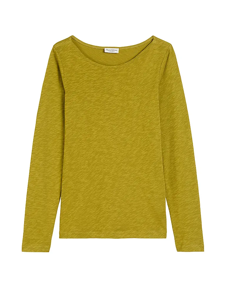 MARC O'POLO | Camiseta de manga larga | Mostaza