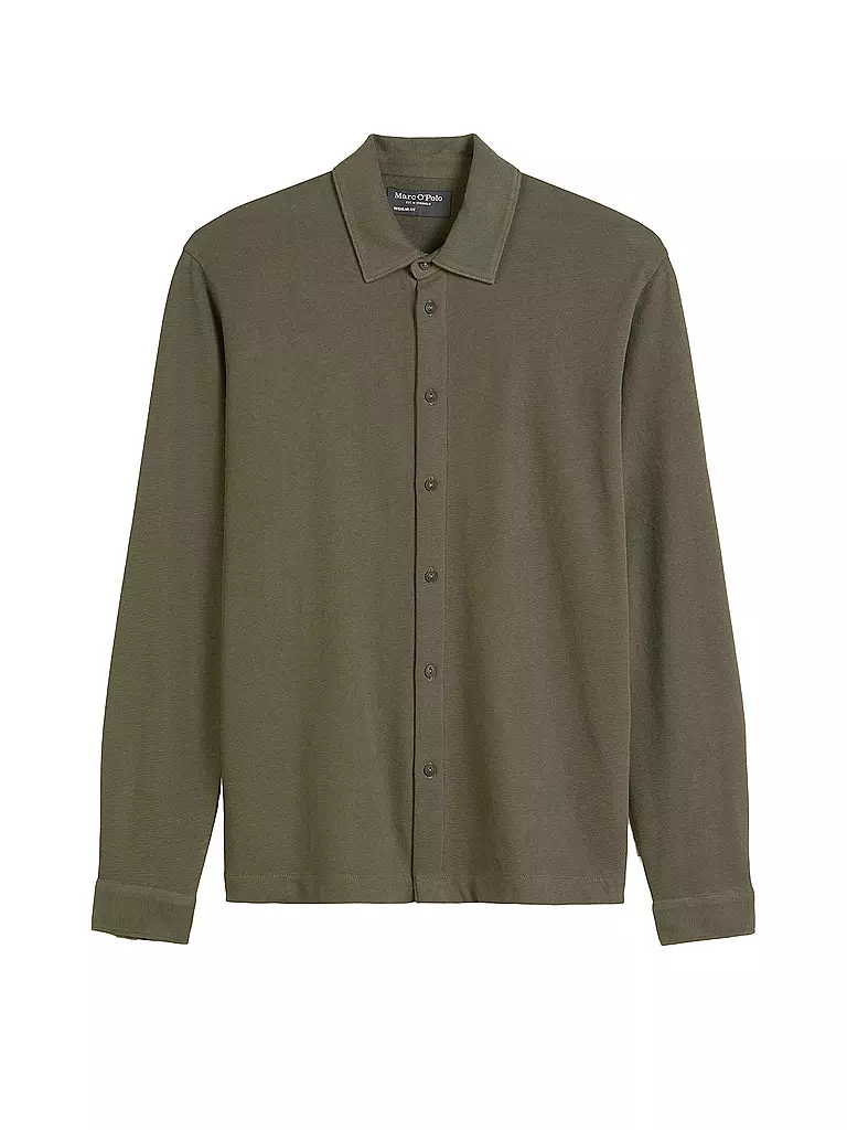 MARC O'POLO | Camiseta de manga larga | Oliva