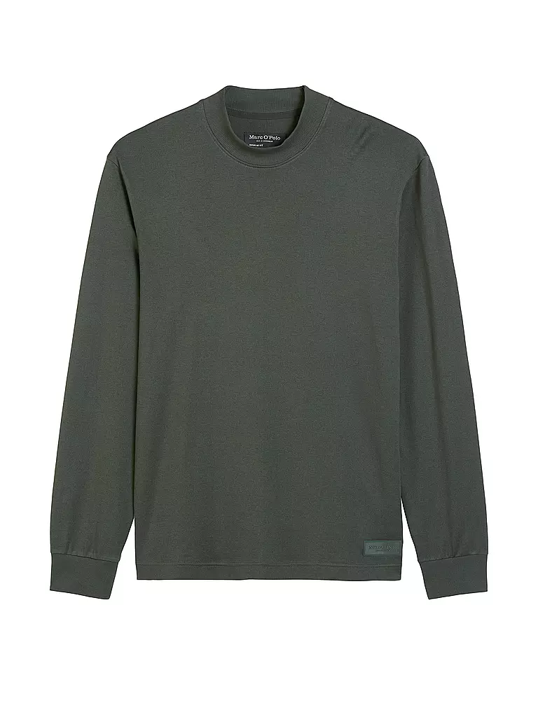 MARC O'POLO | Camiseta de manga larga | Verde oscuro