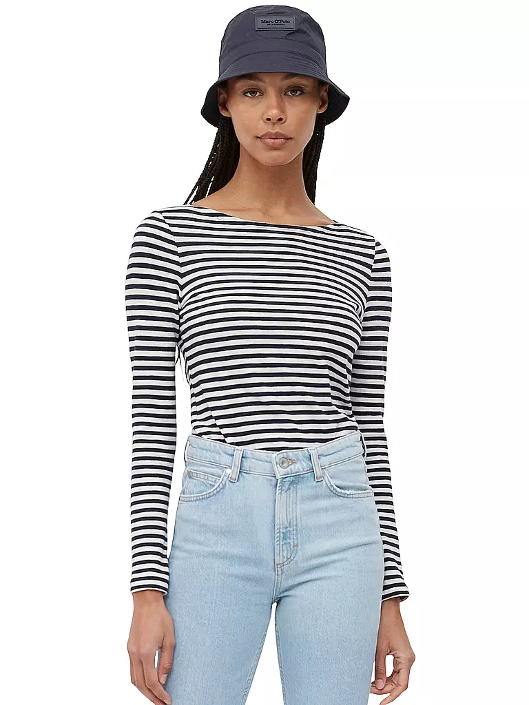 MARC O'POLO | Camiseta de manga larga | Azul