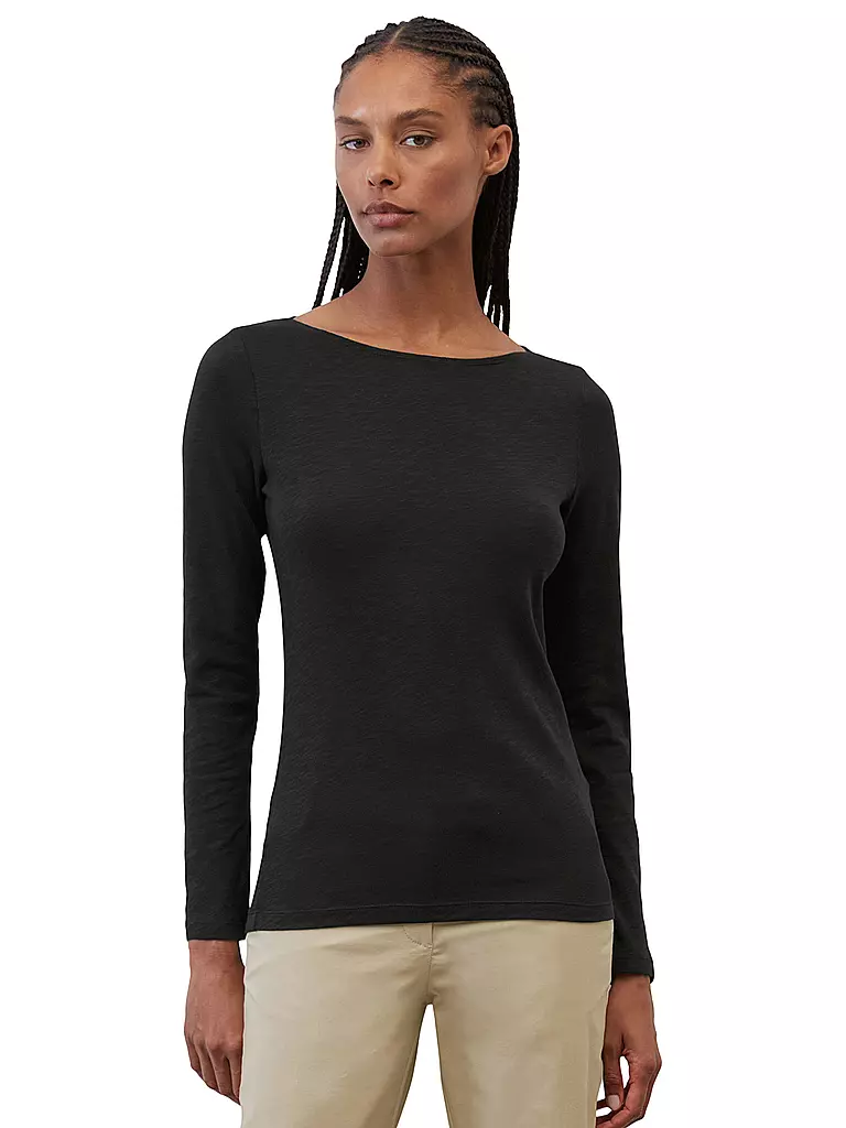 MARC O'POLO | Camiseta de manga larga | Negro