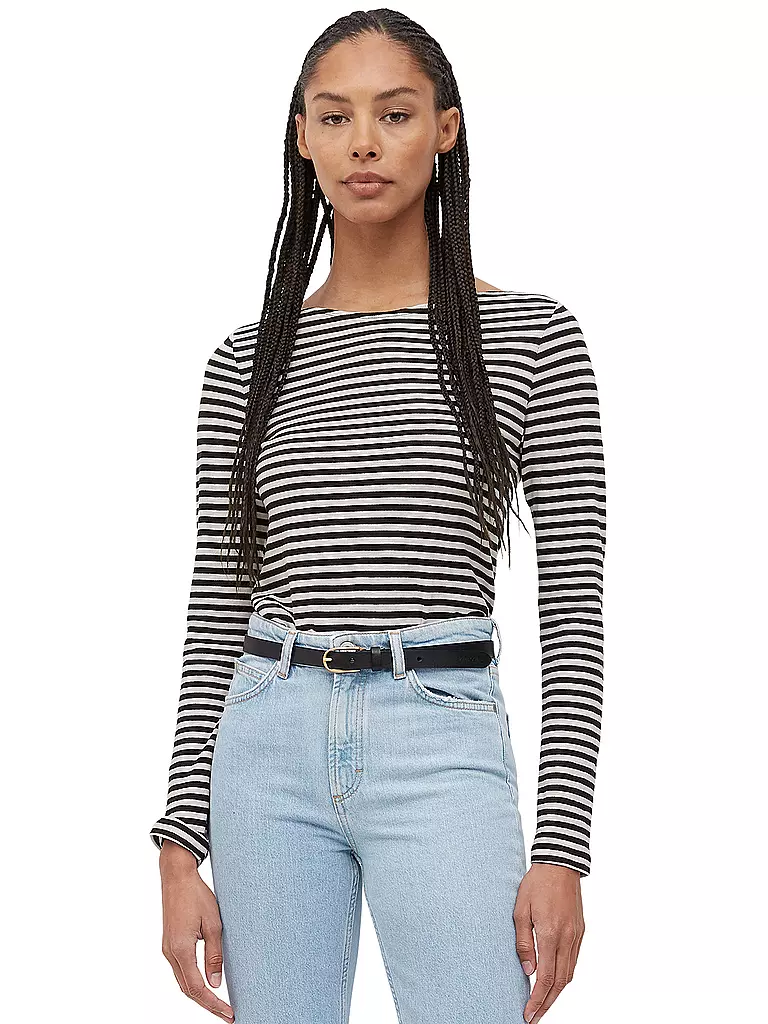 MARC O'POLO | Camiseta de manga larga | Negro