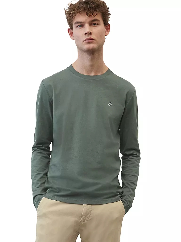 MARC O'POLO | Camiseta de manga larga | Petróleo