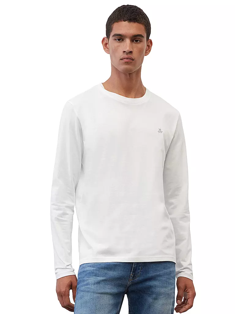 MARC O'POLO | Camiseta de manga larga | Blanco