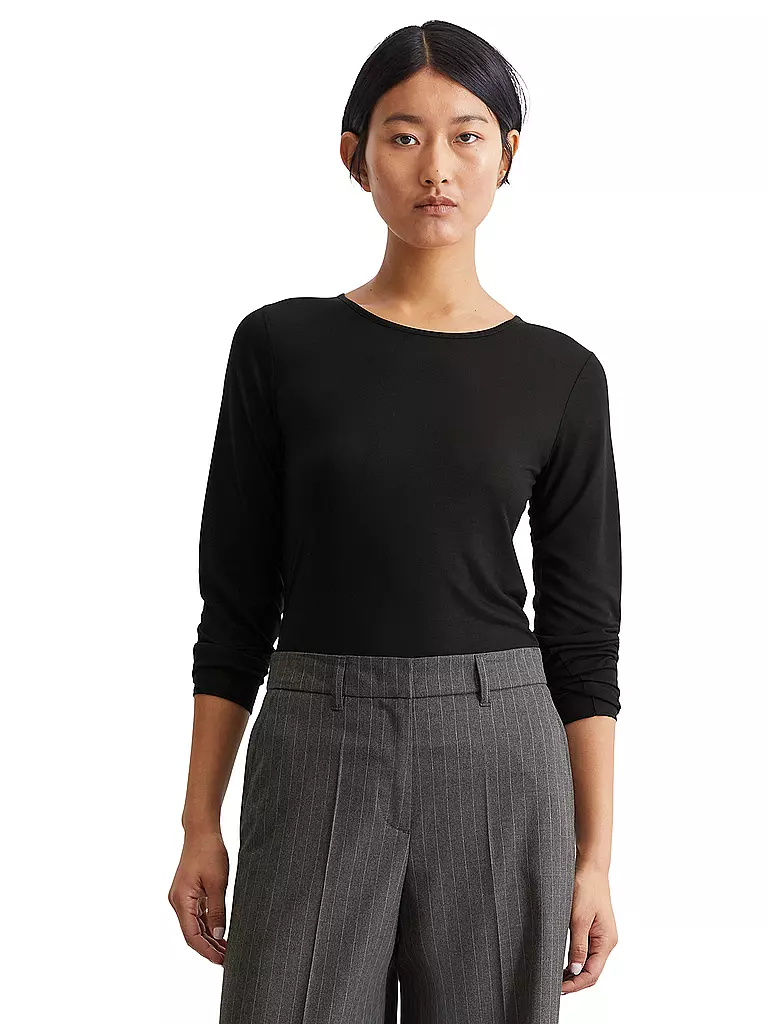 MARC O'POLO | Camiseta de manga larga | Negro