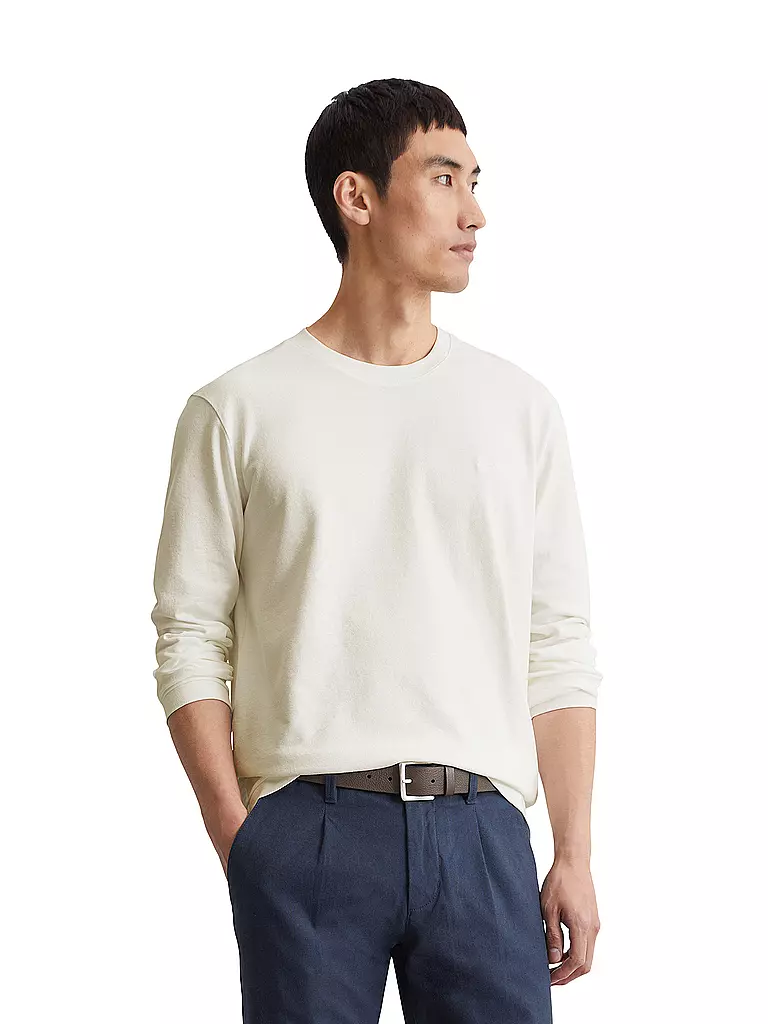 MARC O'POLO | Camiseta de manga larga | Blanco
