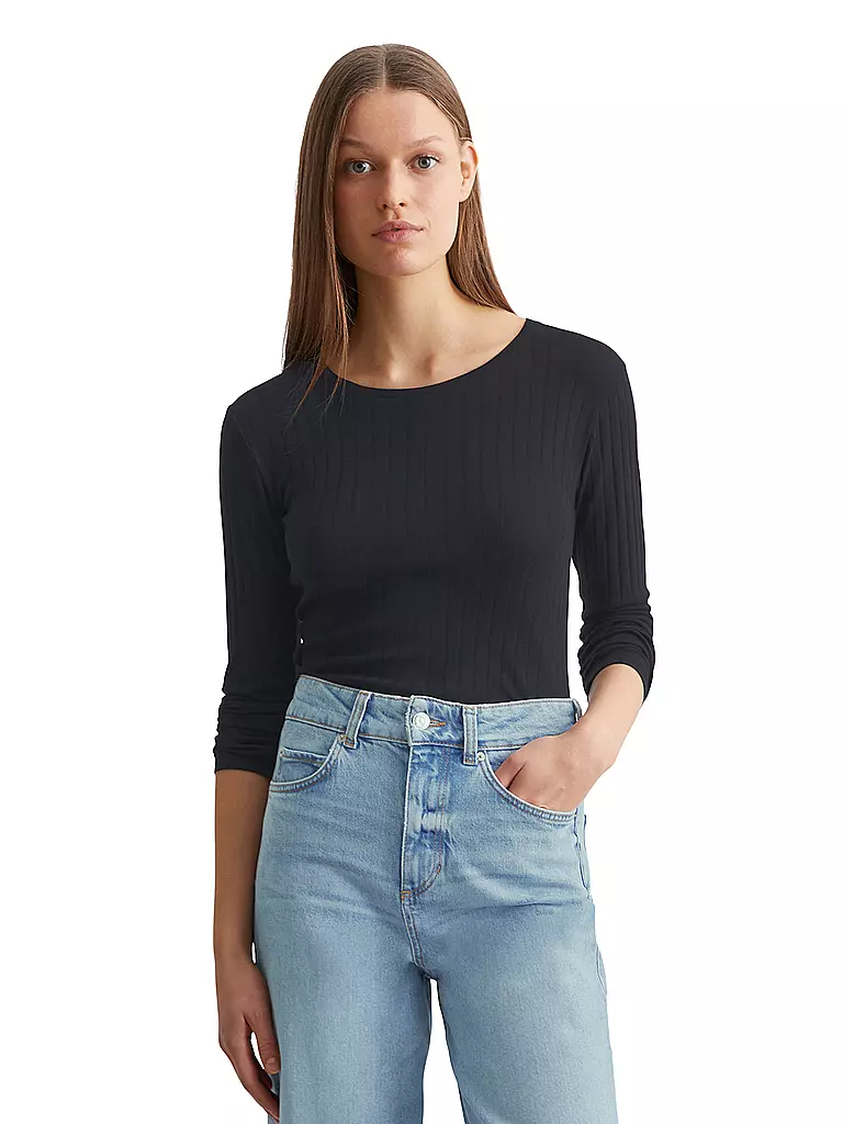 MARC O'POLO | Camiseta de manga larga | Azul oscuro