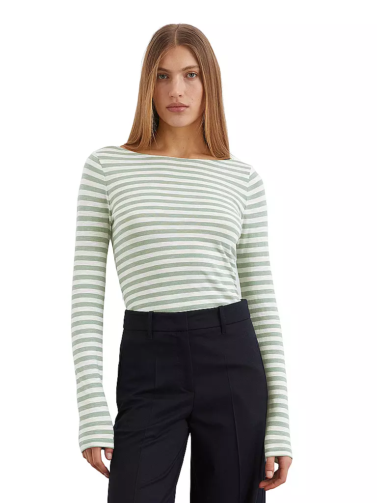 MARC O'POLO | Camiseta de manga larga | Verde claro