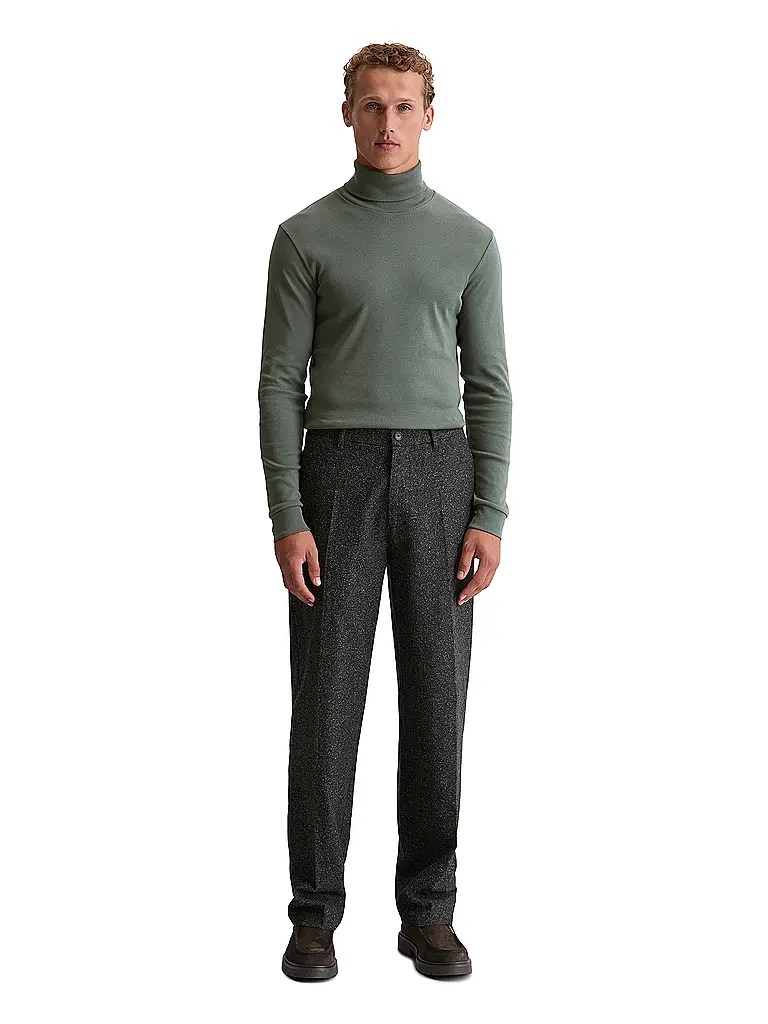 MARC O'POLO | Camiseta de manga larga | Verde oscuro