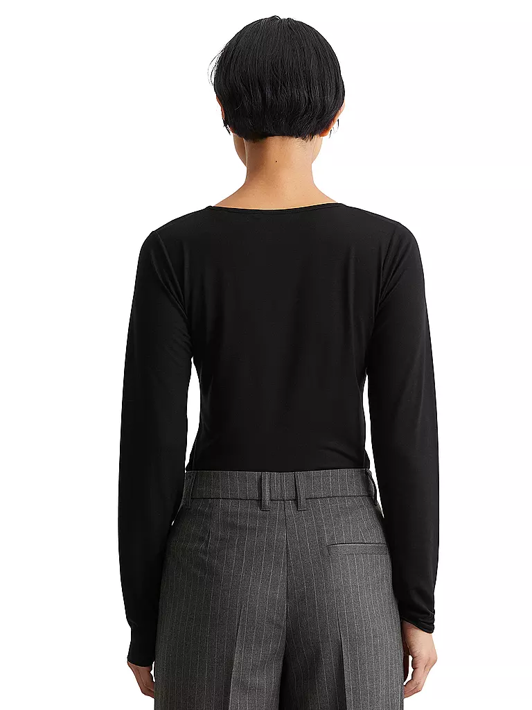 MARC O'POLO | Camiseta de manga larga | Negro