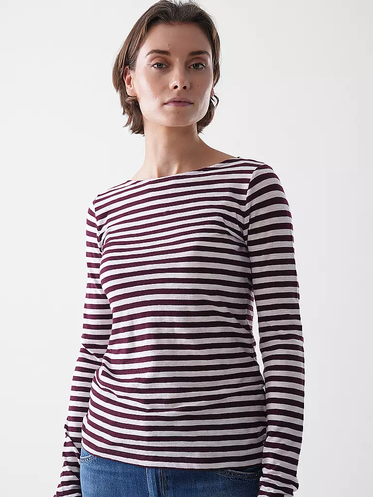 MARC O'POLO | Camiseta de manga larga | Rojo oscuro