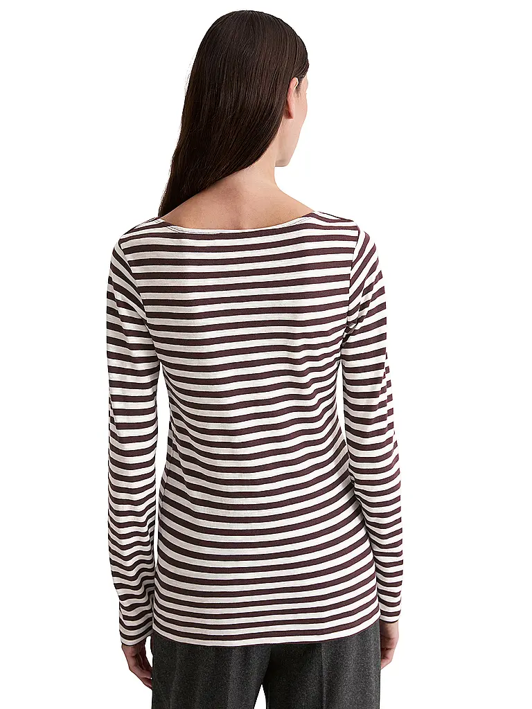 MARC O'POLO | Camiseta de manga larga | Rojo oscuro