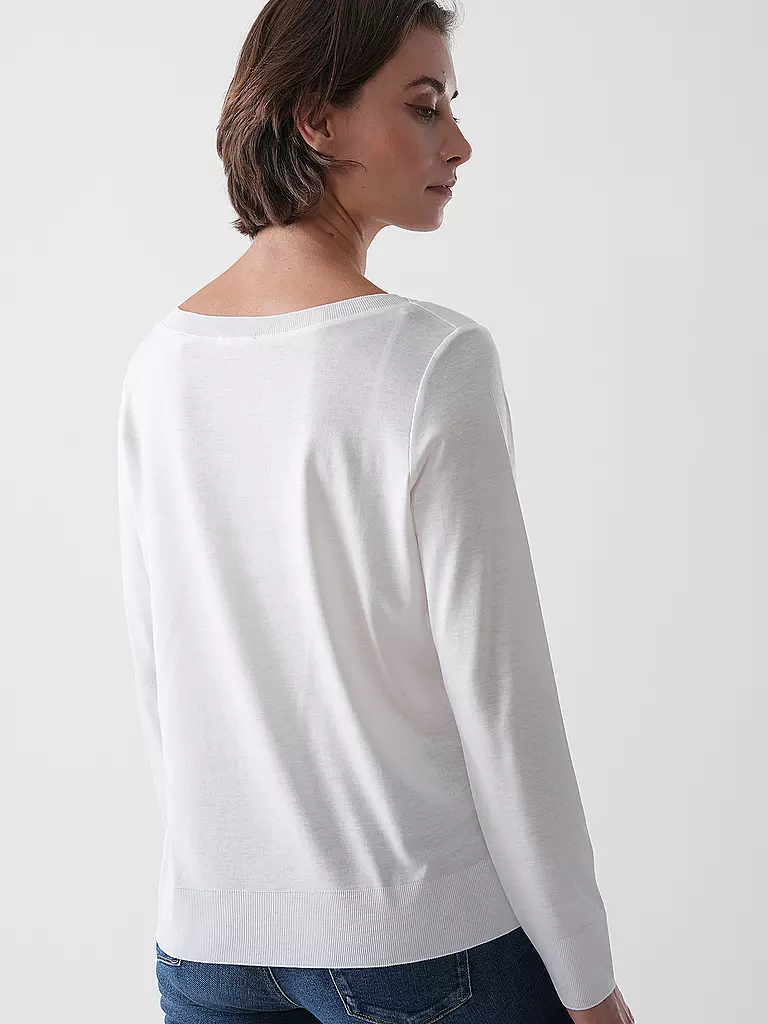 MARC O'POLO | Camiseta de manga larga | Blanco