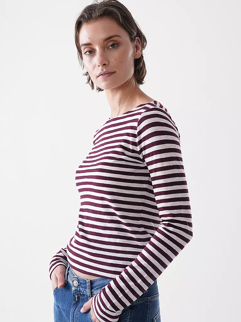 MARC O'POLO | Camiseta de manga larga | Rojo oscuro