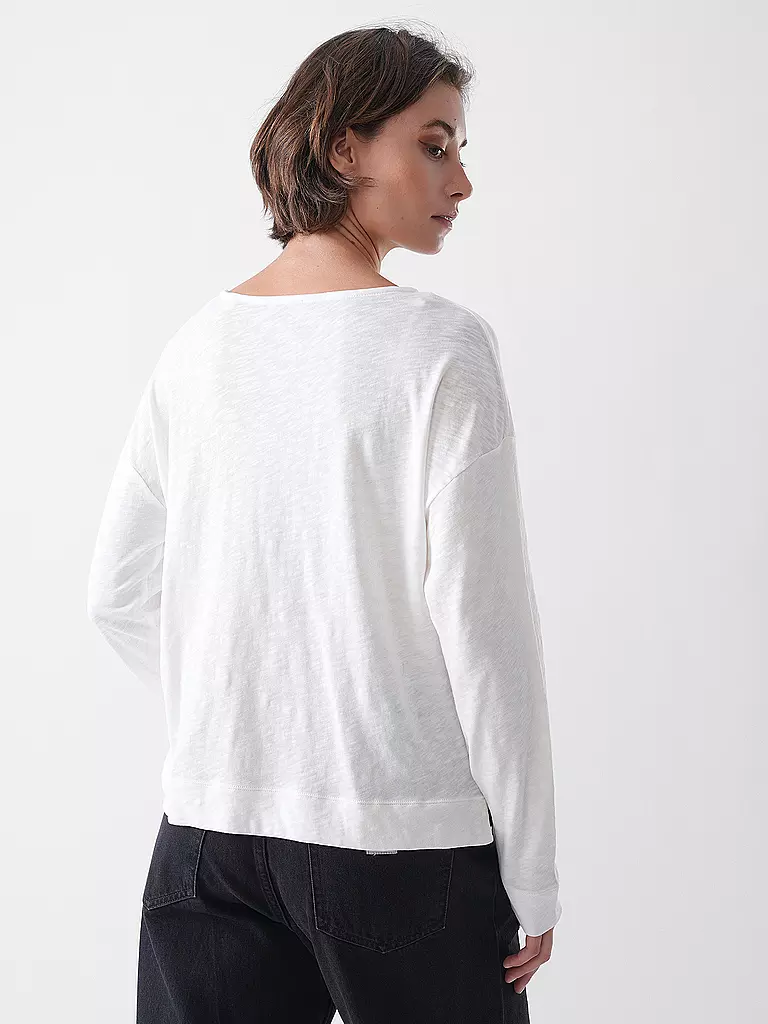MARC O'POLO | Camiseta de manga larga | Blanco