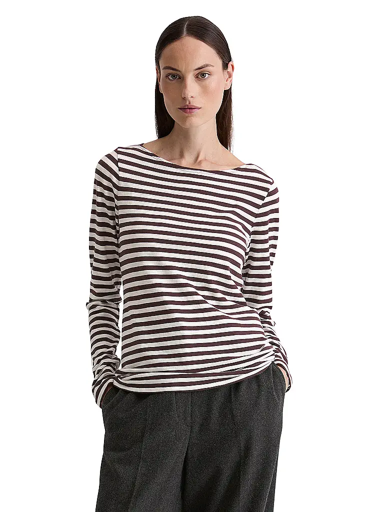 MARC O'POLO | Camiseta de manga larga | Rojo oscuro