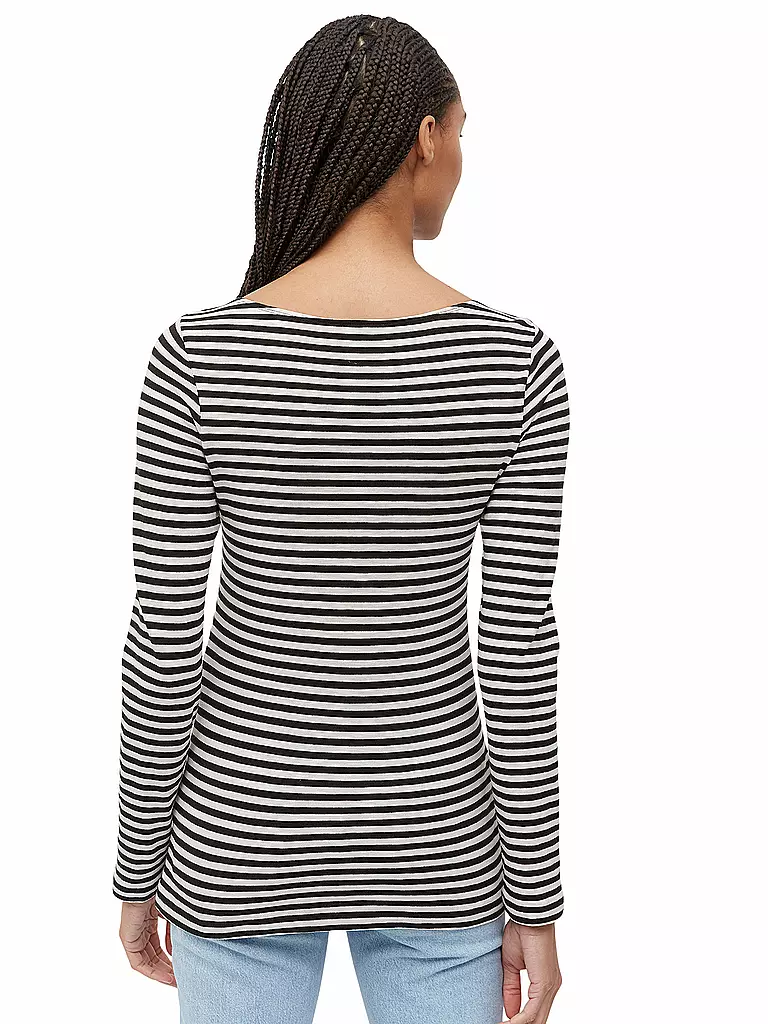 MARC O'POLO | Camiseta de manga larga | Negro