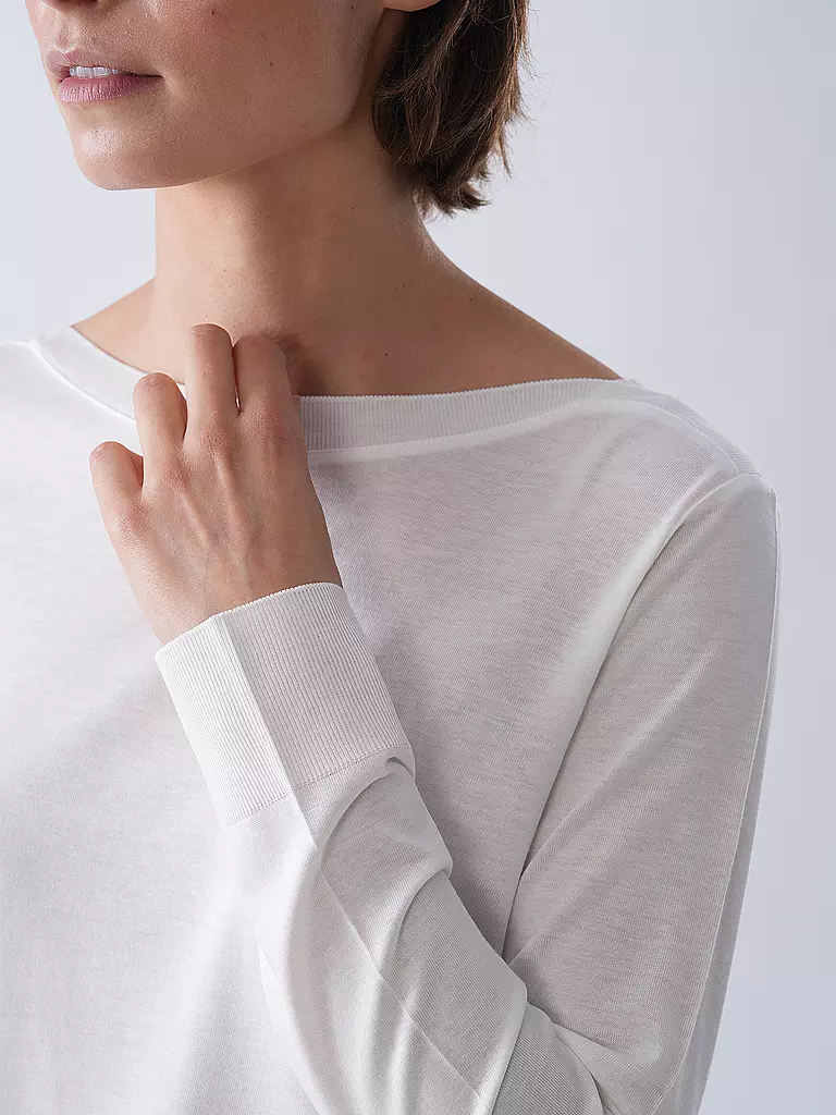 MARC O'POLO | Camiseta de manga larga | Blanco