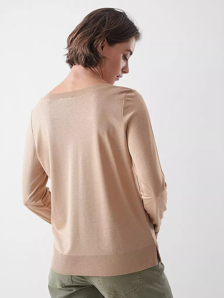 MARC O'POLO | Camiseta de manga larga | Marrón claro
