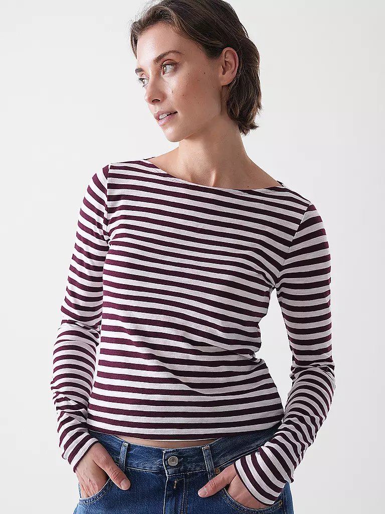 MARC O'POLO | Camiseta de manga larga | Rojo oscuro
