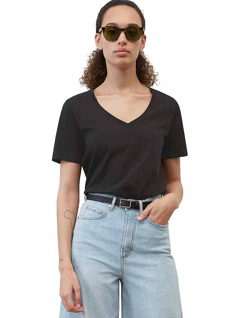 MARC O'POLO | Camiseta | Negro