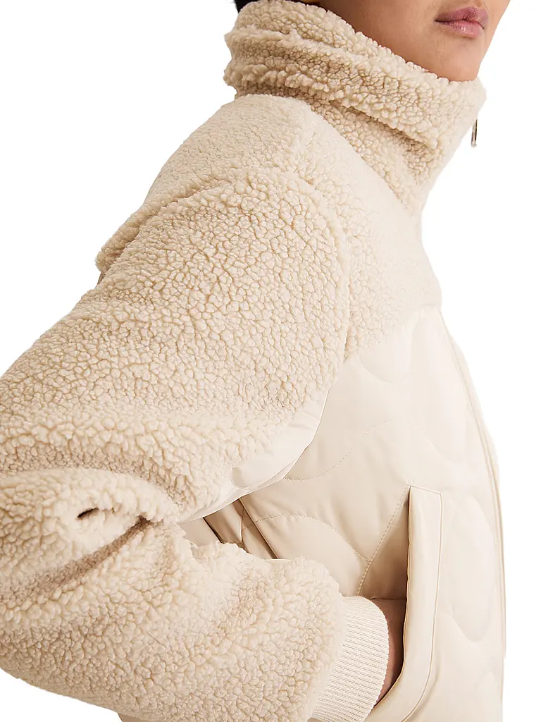 MARC O'POLO | Chaqueta acolchada con aspecto de piel |
