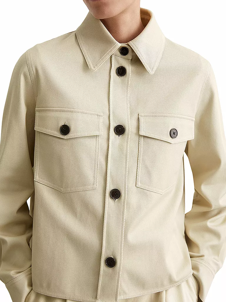 MARC O'POLO | Chaqueta con aspecto de cuero | Beige