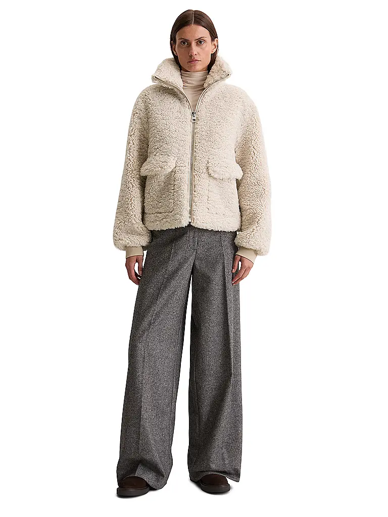 MARC O'POLO | Chaqueta con aspecto de piel | creme