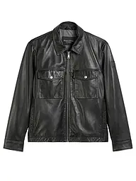 MARC O'POLO | Chaqueta de cuero | Negro