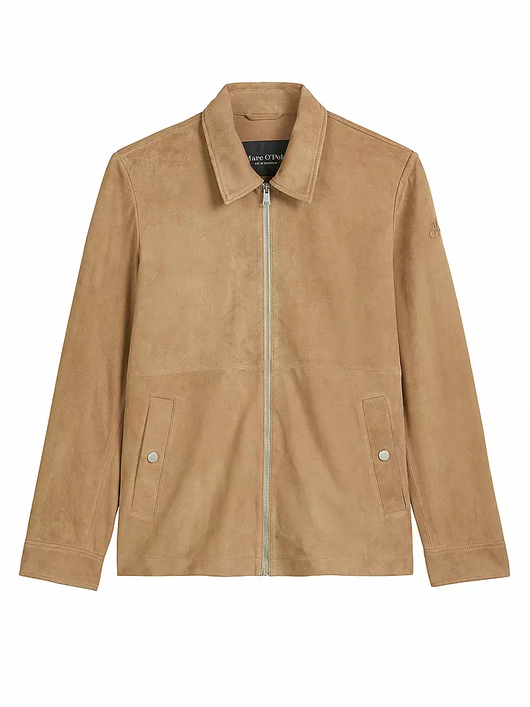 MARC O'POLO | Chaqueta de cuero | Beige