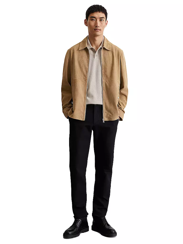 MARC O'POLO | Chaqueta de cuero | Beige