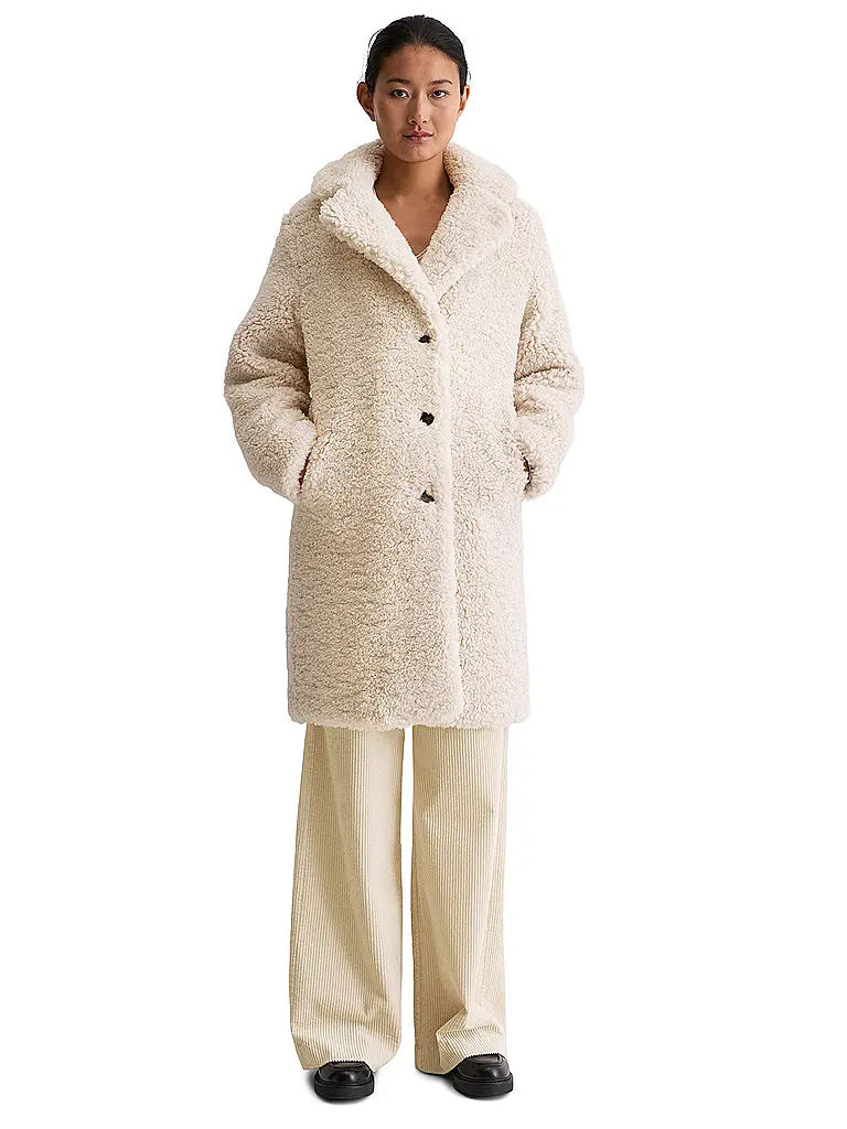 MARC O'POLO | Chaqueta de imitación de piel | Crema