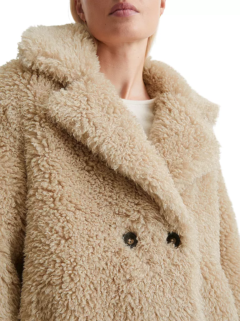 MARC O'POLO | Jacke in Felloptik | Camel