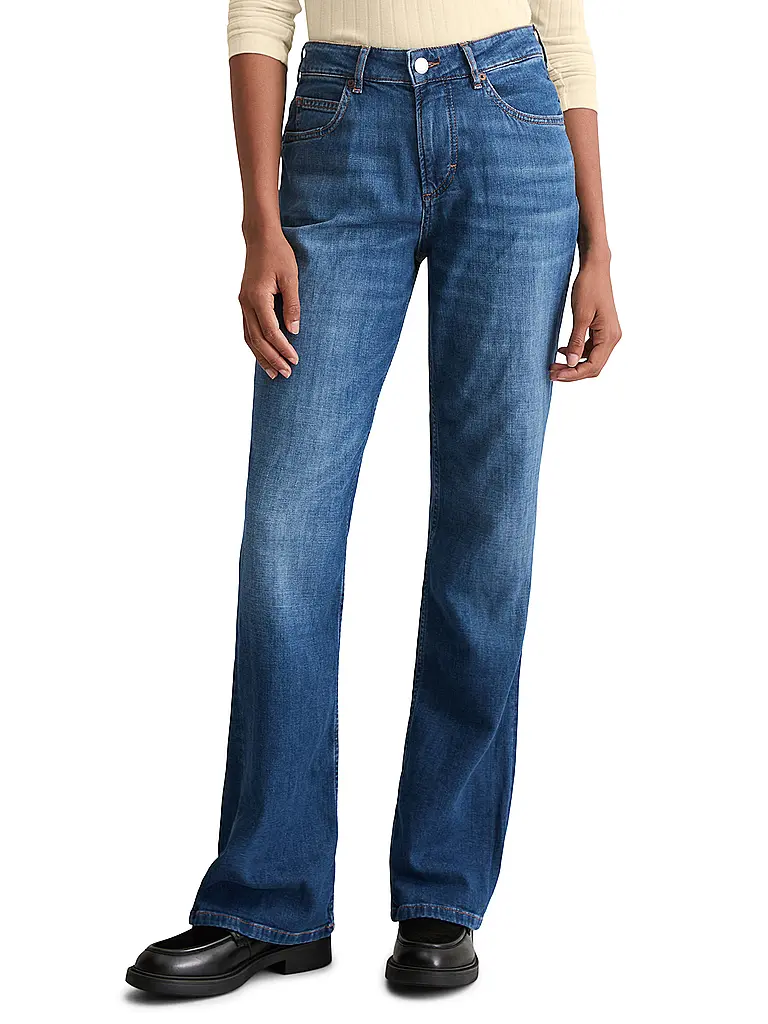 MARC O'POLO | Jeans de corte acampanado | Azul oscuro