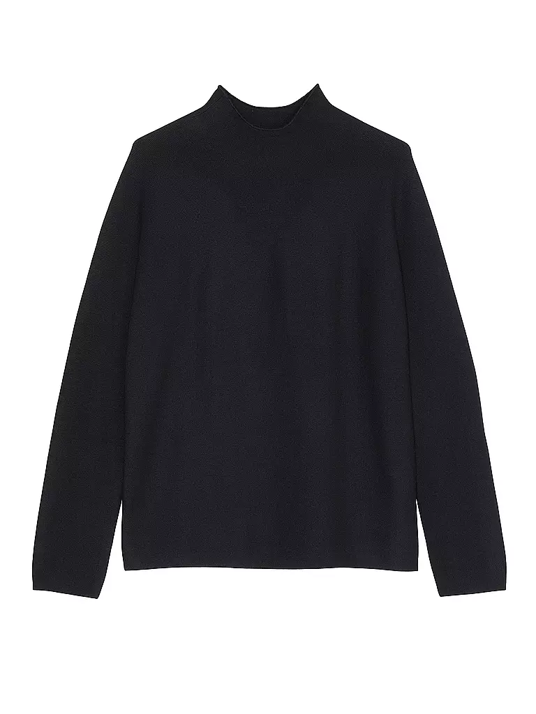 MARC O'POLO | Jersey de cuello alto | Azul oscuro