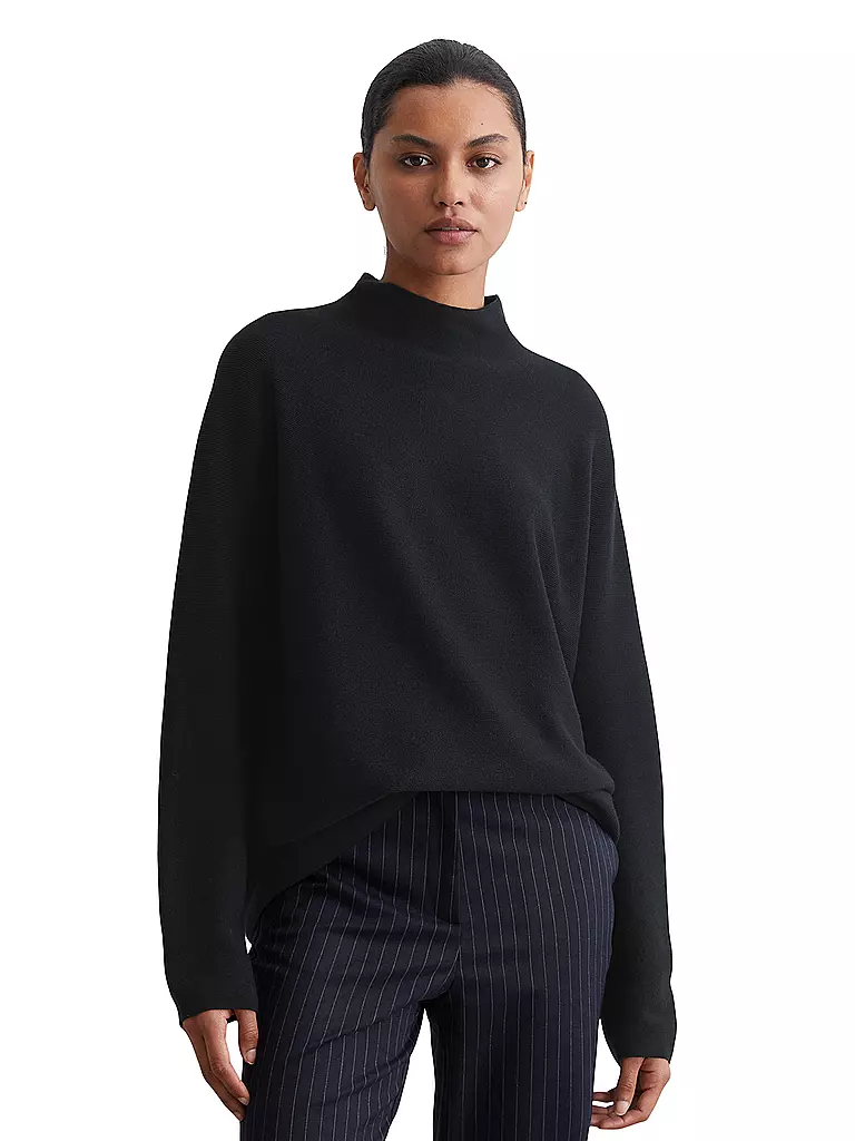 MARC O'POLO | Jersey de cuello alto | Azul oscuro
