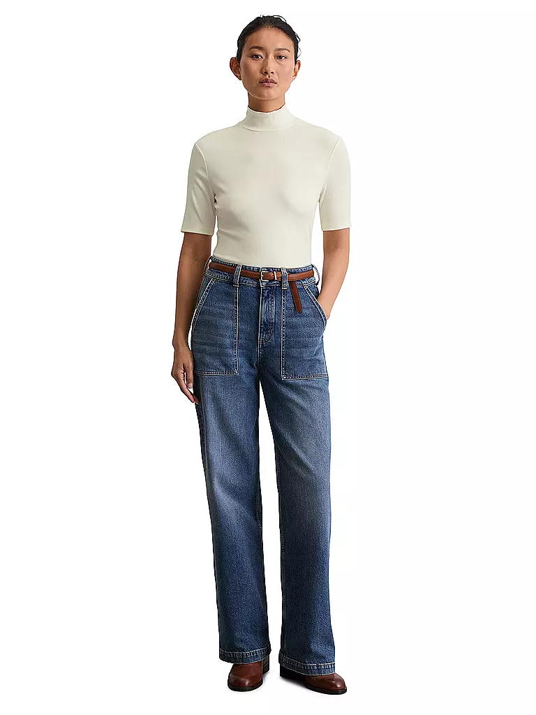 MARC O'POLO | Jersey de cuello alto | Blanco