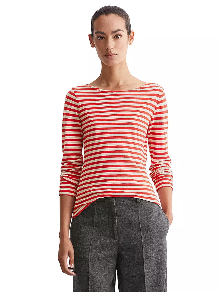 MARC O'POLO | Langarmshirt  | Rojo