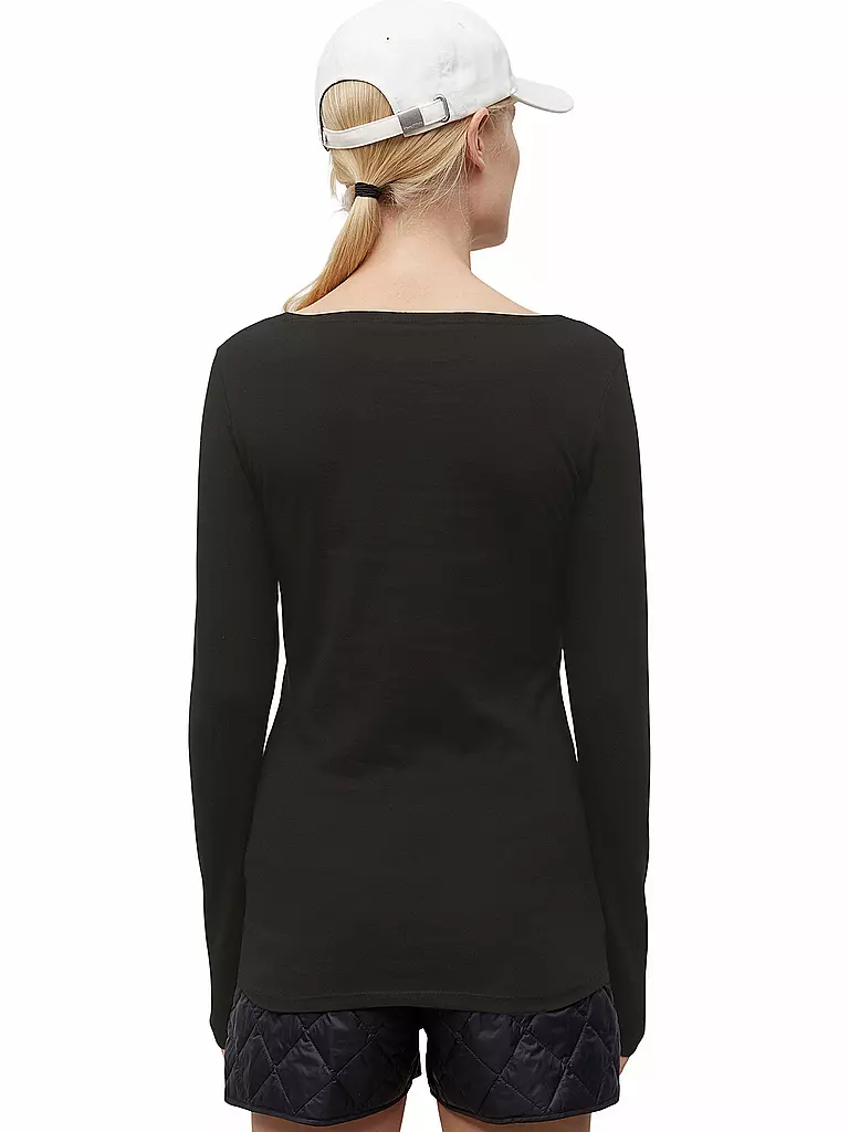 MARC O'POLO | Langarmshirt | Negro