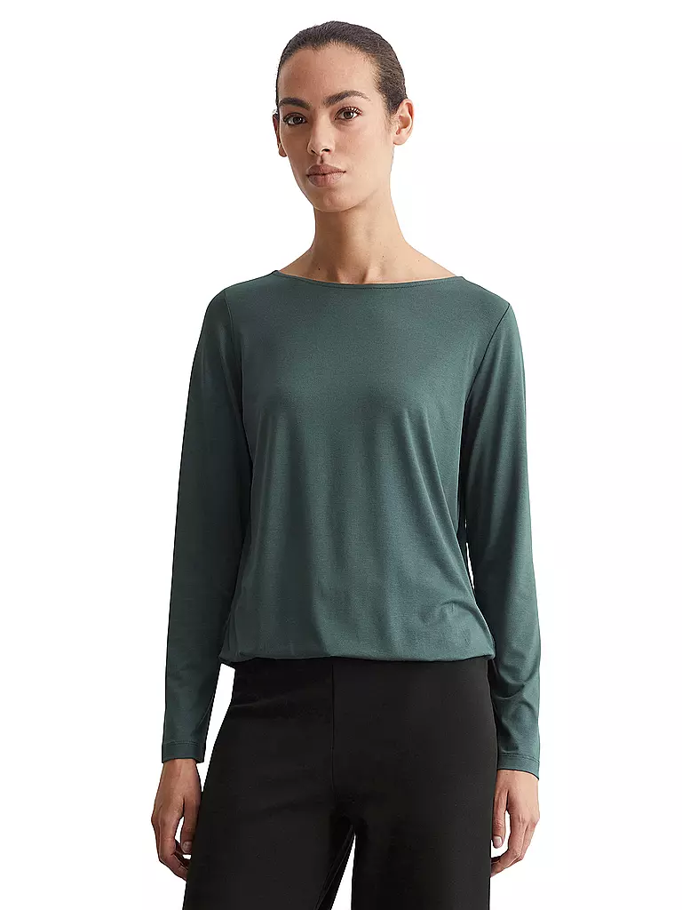 MARC O'POLO | Langarmshirt | Verde oscuro