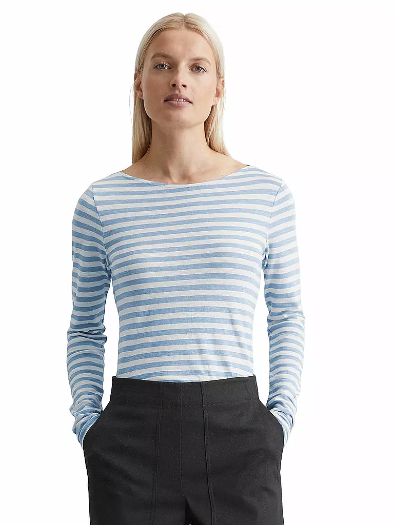 MARC O'POLO | Langarmshirt | Azul claro