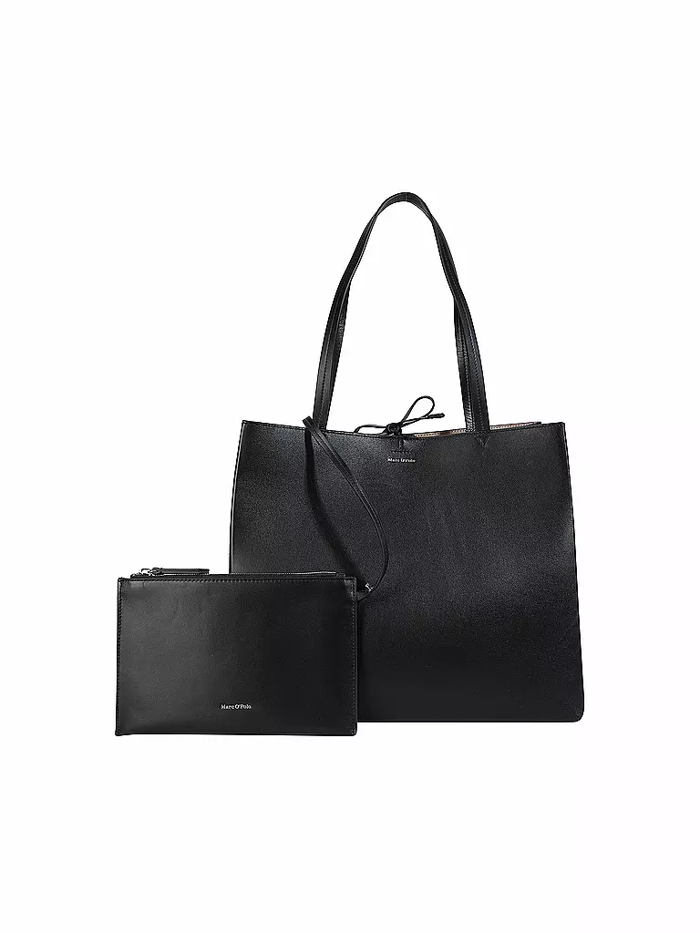 MARC O'POLO | Ledertasche - Shopper Large | Negro