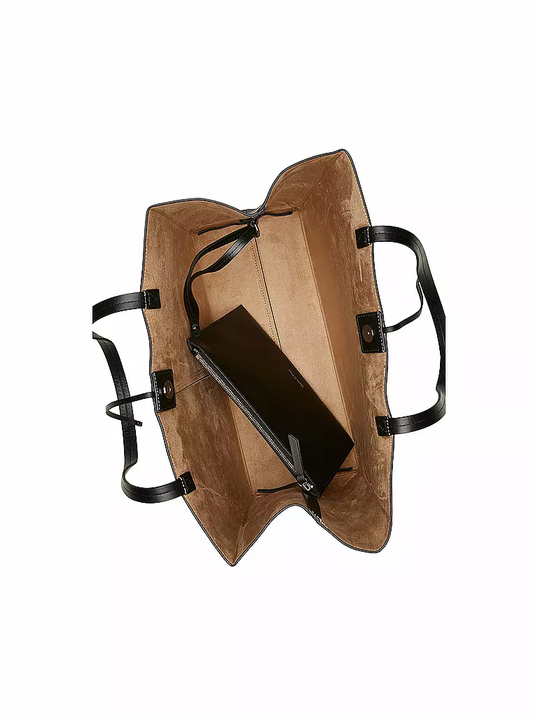 MARC O'POLO | Ledertasche - Shopper Large | Negro