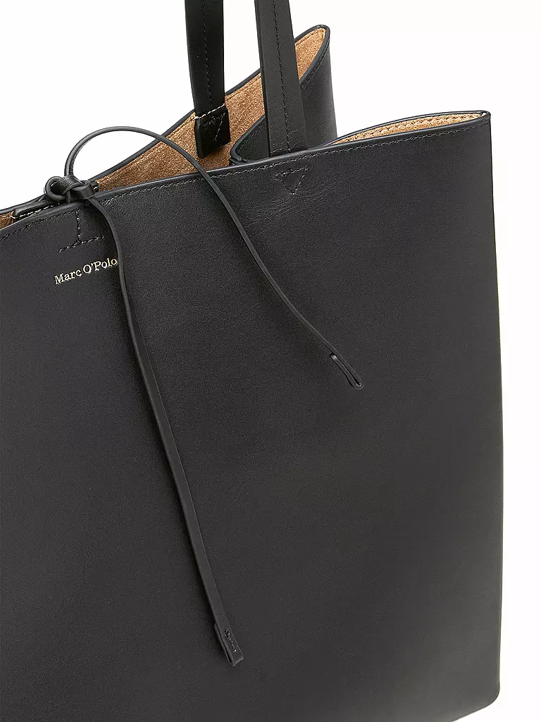 MARC O'POLO | Ledertasche - Shopper Large | Negro